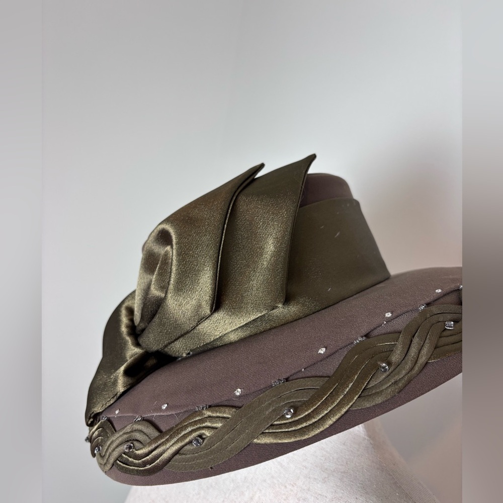 Ben Marc International 100% wool shell hat brown formal hat - Picture 8 of 10